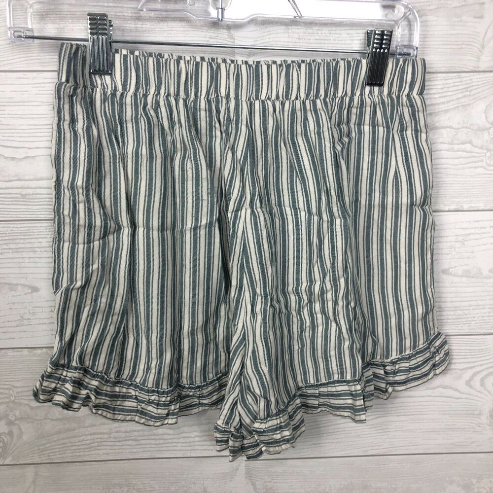 American Eagle Women's XS Striped Ruffle Runner Short Elastic Waist Casual - Picture 3 of 4